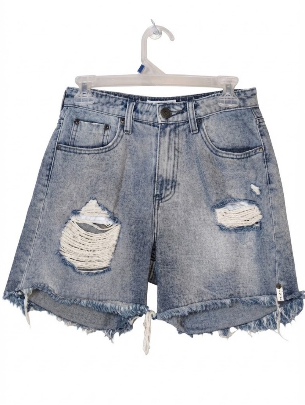 One Teaspoon Legend Mom Shorts Distressed Denim Shorts Size 26 High Waist